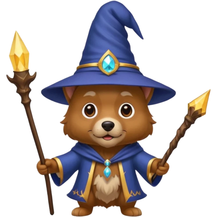 Dog wizard emoji