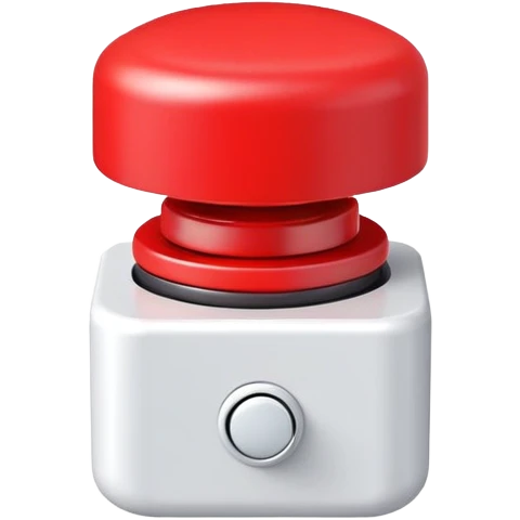 Funny buzzer emoji