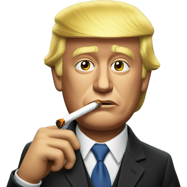 Donald trump smoking a cigarette  emoji