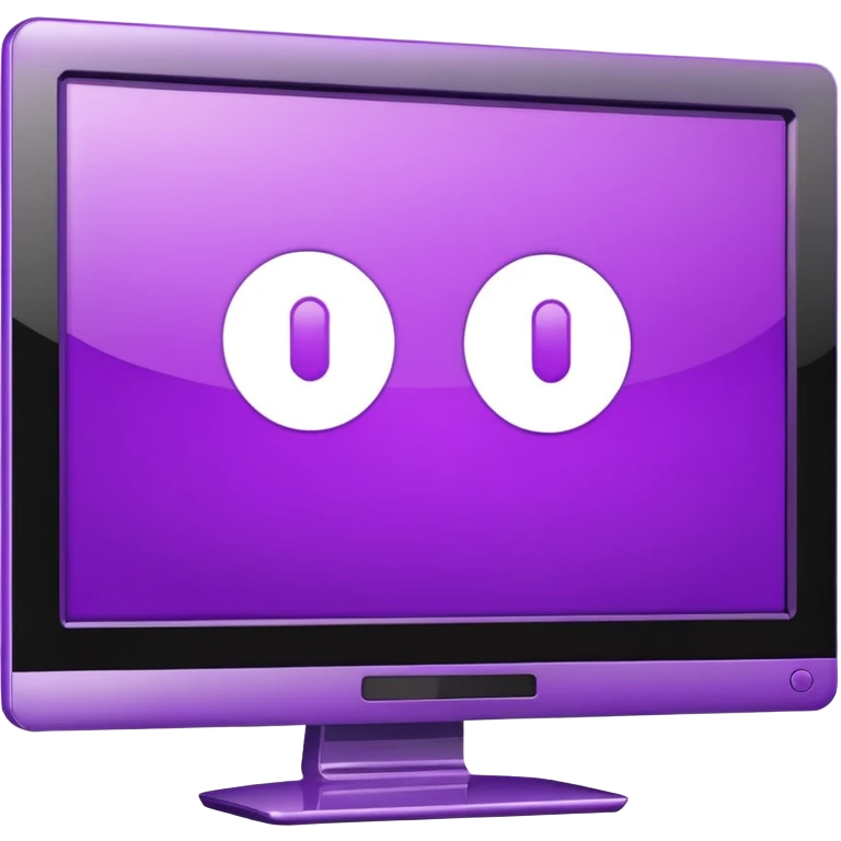 purple lcd wide screen monitor emoji
