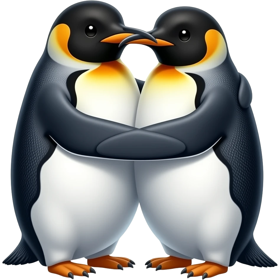 Amor de pinguinos emoji