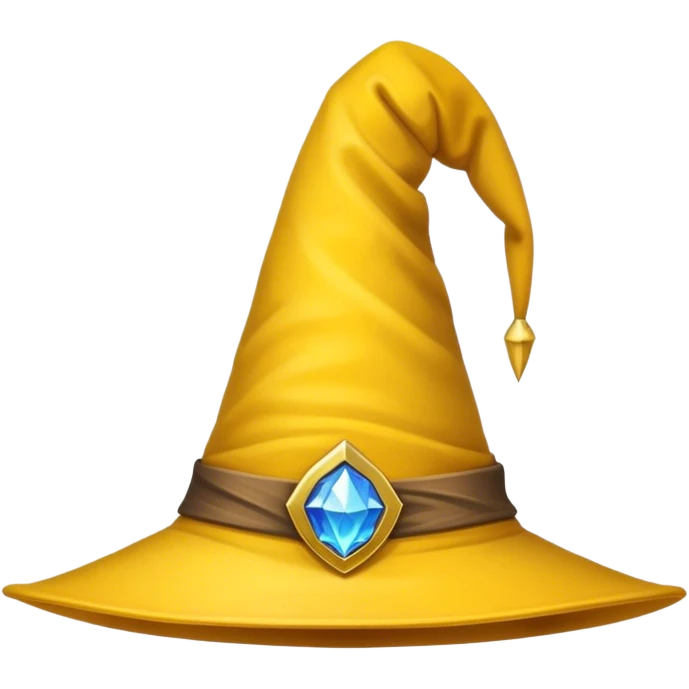yellow wizard hat emoji