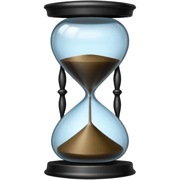 black Hourglasse emoji