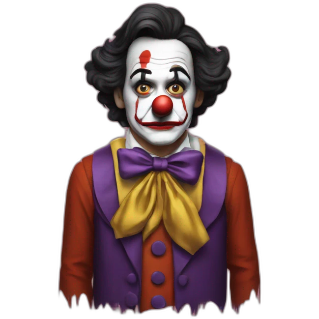 Ben Chaplin sad clown costume emoji