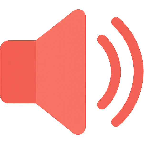 red speaker icon emoji