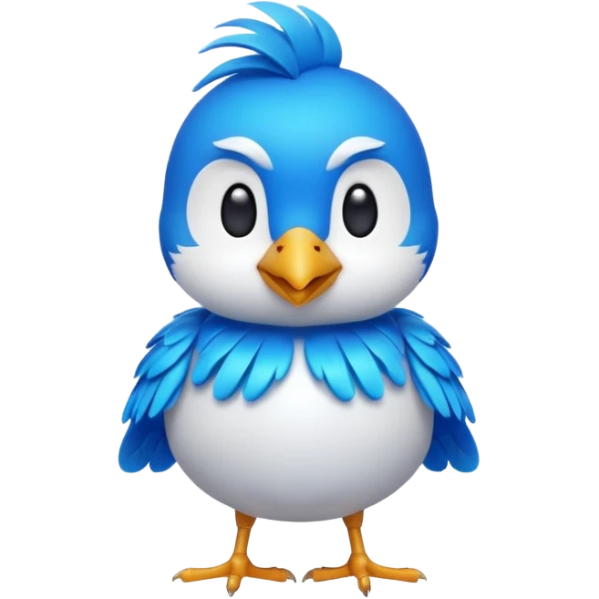 
3D emoji of a small bird, in Apple Memoji style. Soft studio lighting, glossy finish, black background, minimalistic and centered composition.
 emoji