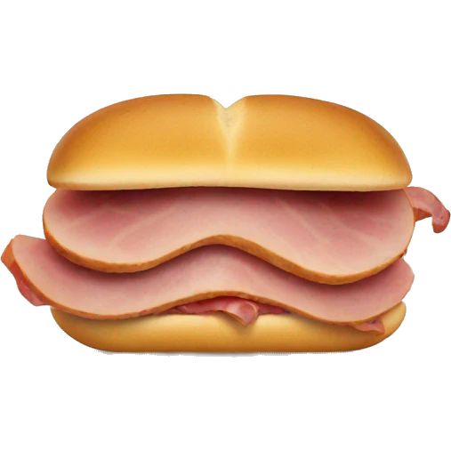 snake eating ham sandwich emoji