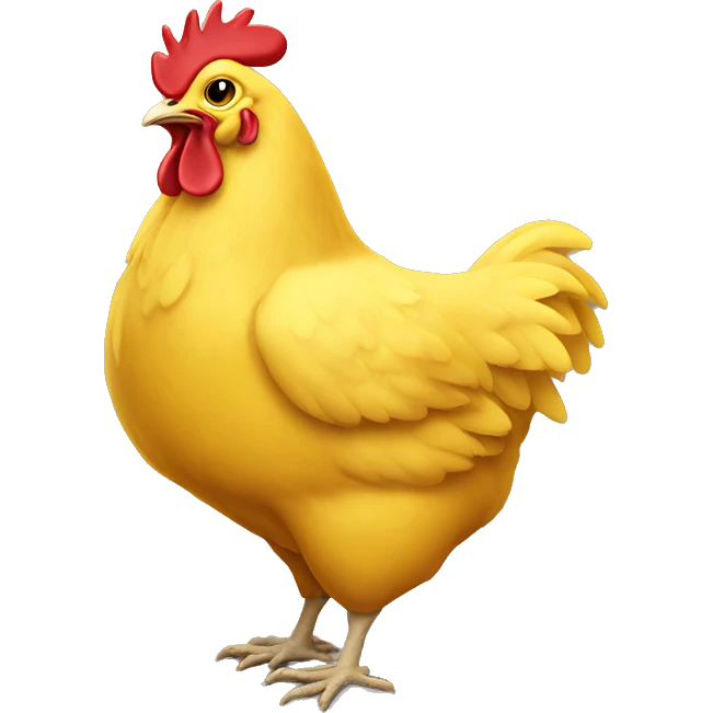 yellow hen emoji