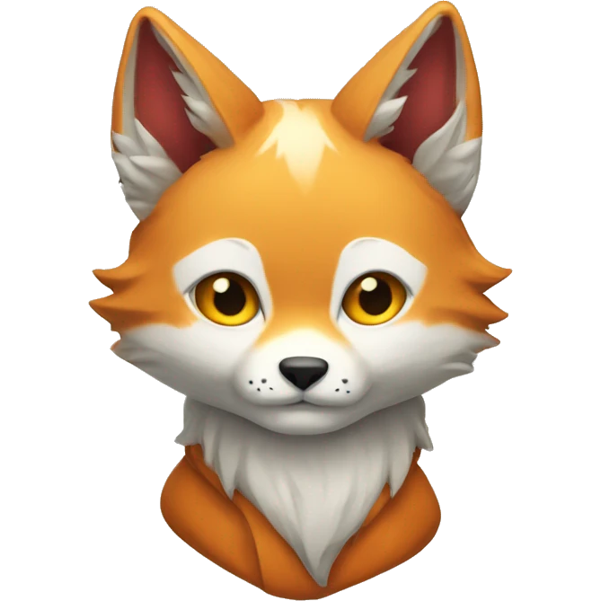 kitsune avec un coeu emoji