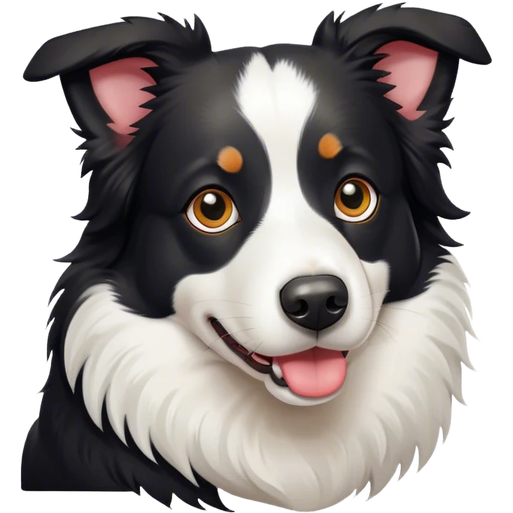 a border collie dog  emoji