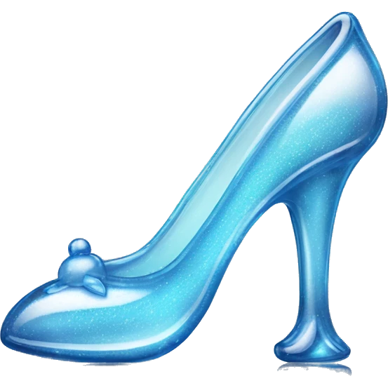 Cinderella’s glass slipper, made out of glass emoji