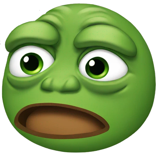 Pepe crying emoji