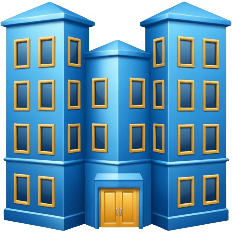 ELEMENTOS DE ARQUITECTURA COLOR AZUL emoji