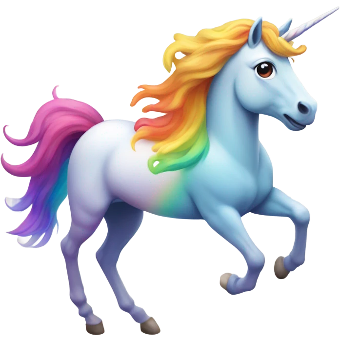 unicorn riding a rainbow emoji