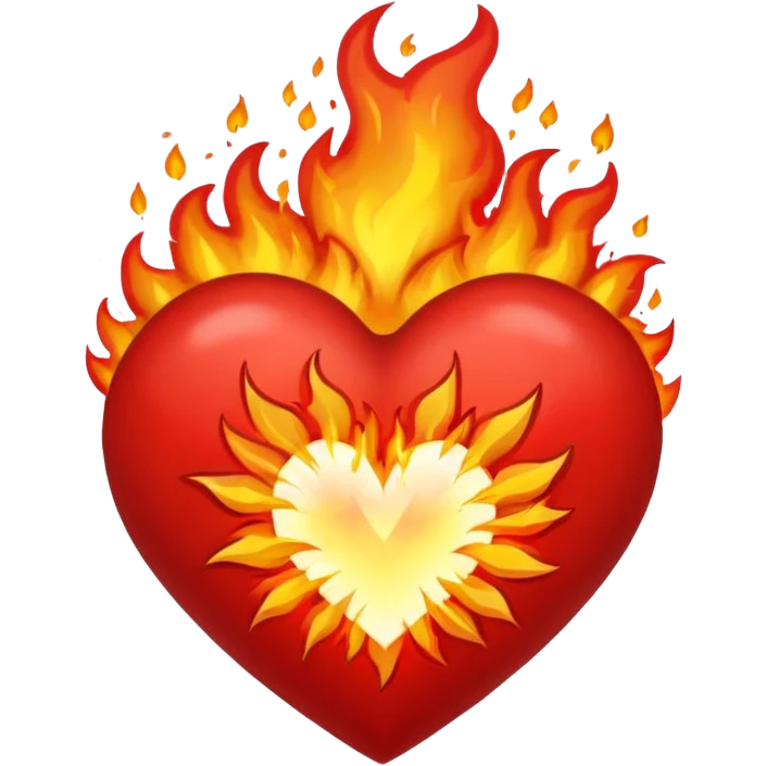 Heart, color, fire, explosion  emoji