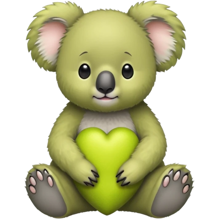 Chartreuse koala emoji