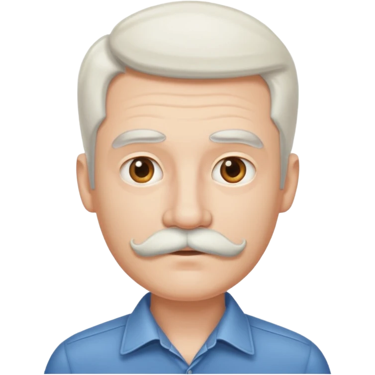 white moustachhe emoji