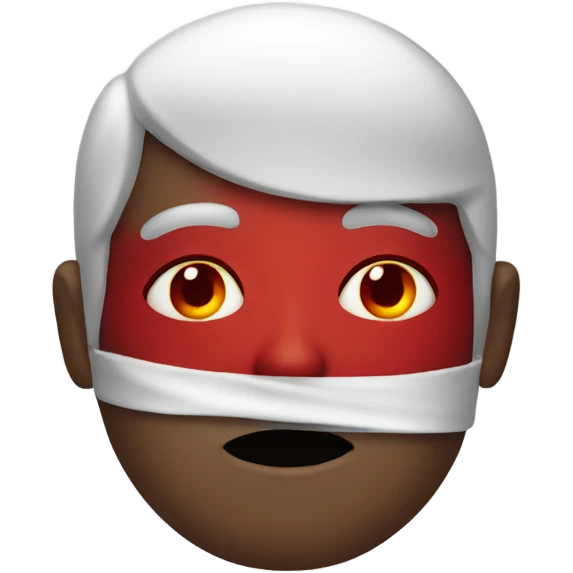 Red eye man emoji