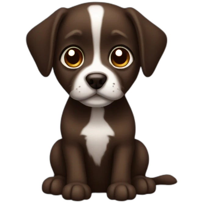 dark-brown little dog emoji