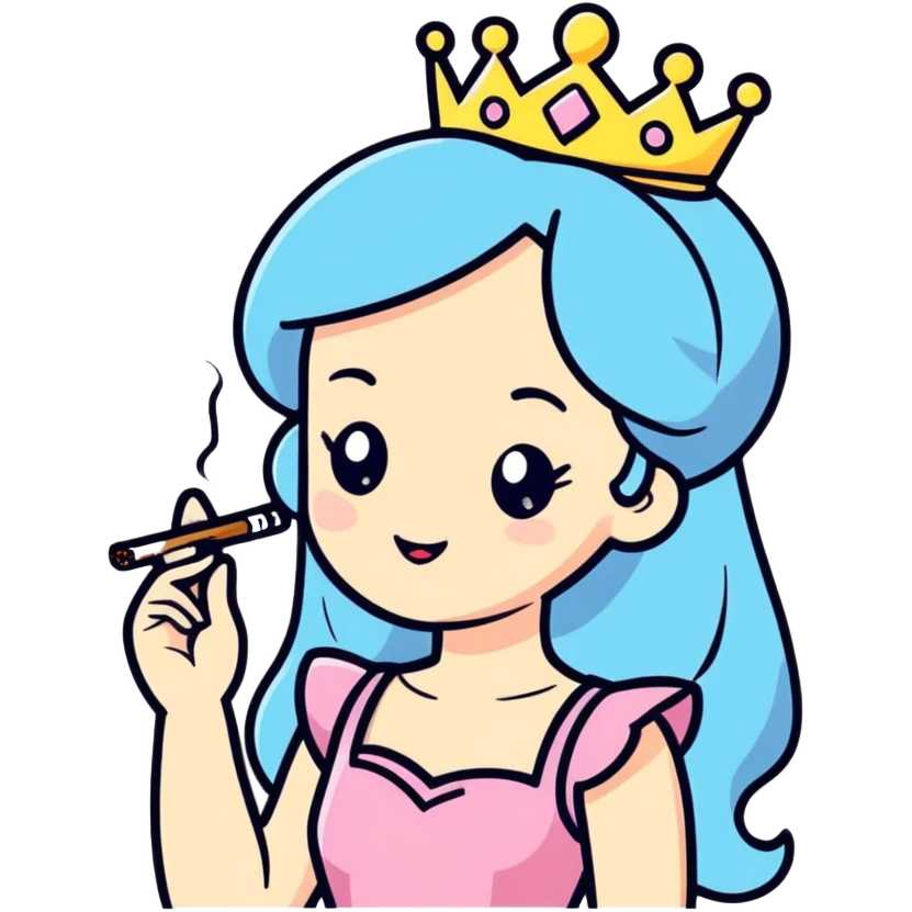 Princess smoking  emoji