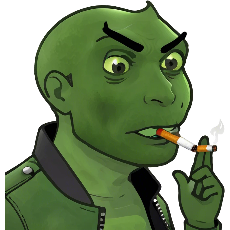 Person with a cigarette in their mouth emoji