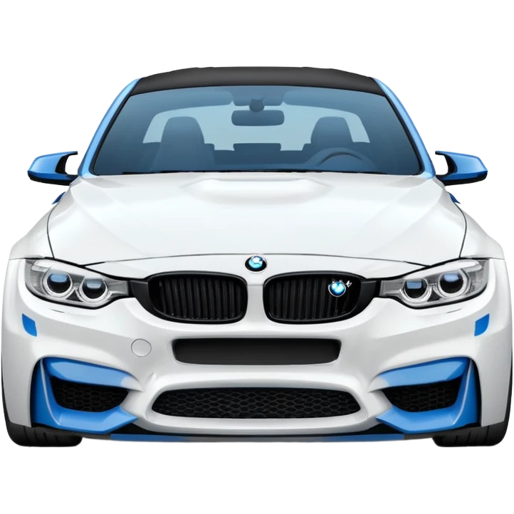 BMW M3 MOST WANTED WHİTE BLUE emoji