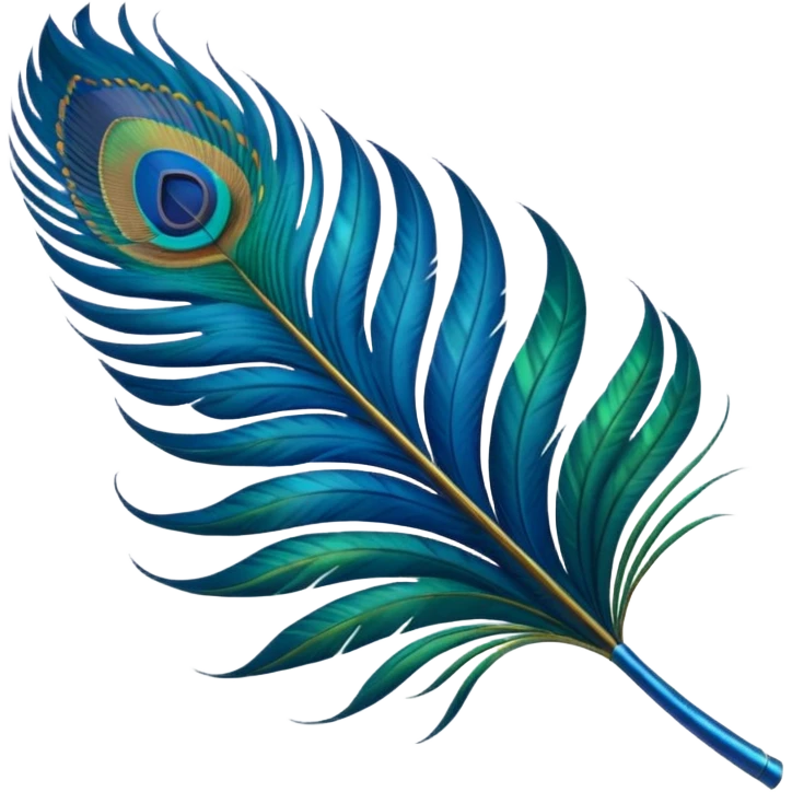 Peacock feather emoji