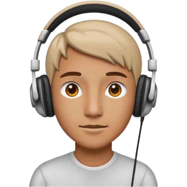 headphones for private listening person emoji