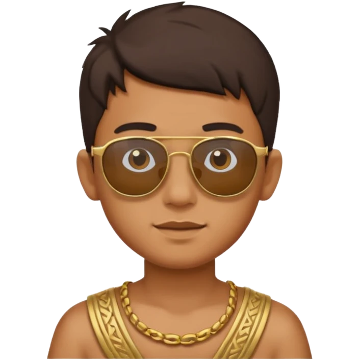 thaland ancient boy with sunglasses emoji