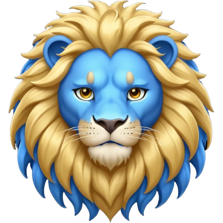 blue lion emoji