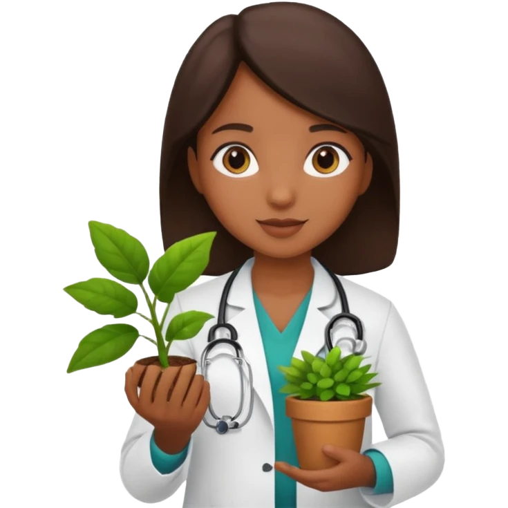 Dgirl octors Carrying Plants emoji