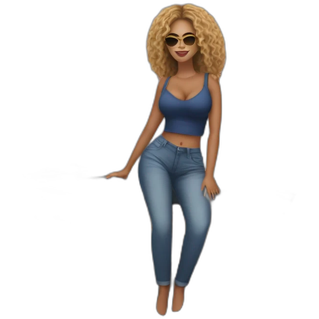 beyonce sur un bateau emoji