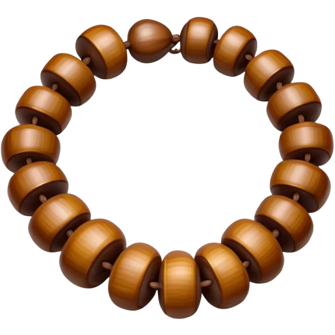 Kukui nut shell lei emoji