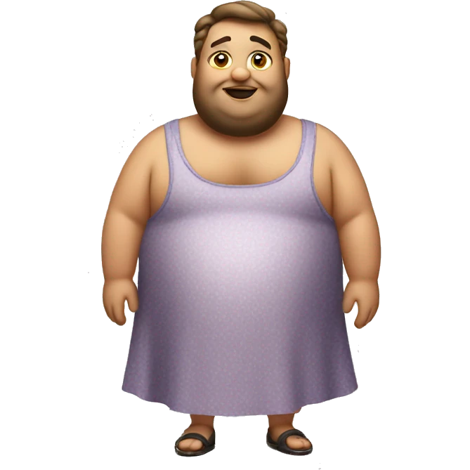 fat guy in a dress emoji