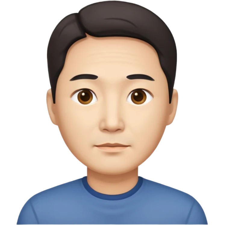 한국 40대 남성,  emoji
