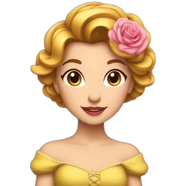 Belle rose emoji
