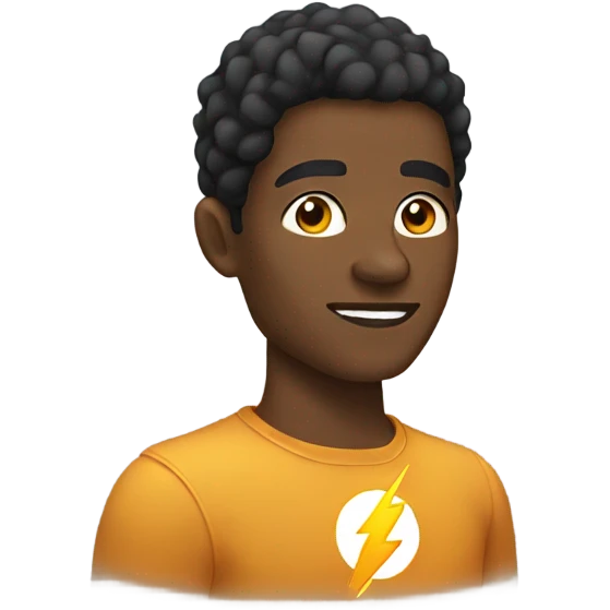 African American Flash emoji