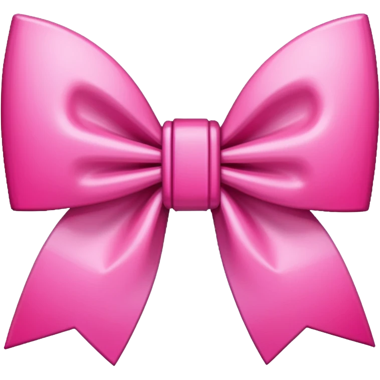 Pink, pixelated bow emoji