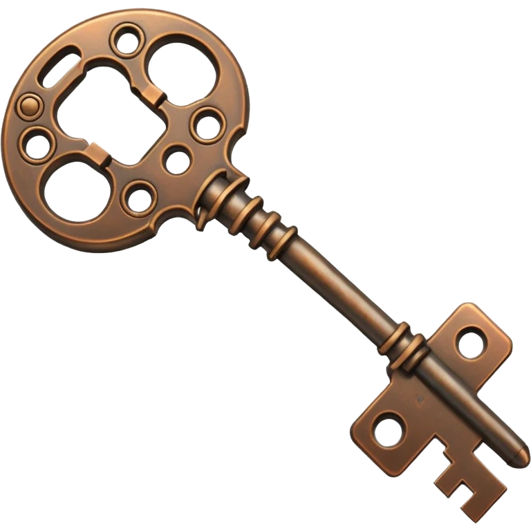 bronze key cyber emoji