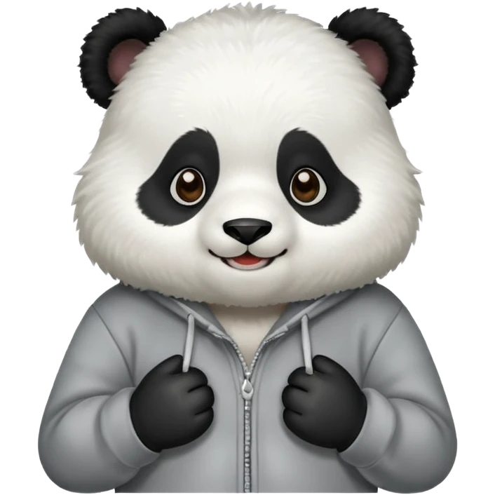 Panda wearing hoodie emoji