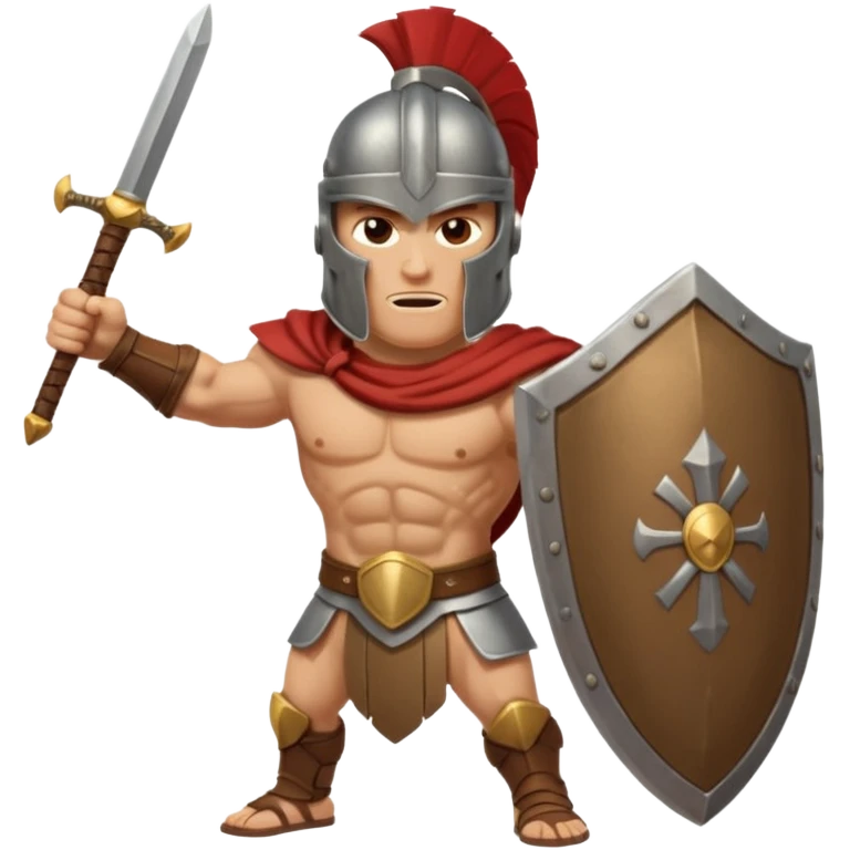 A spertan warrior shaking a shield writing "LAZY NOOB"on it emoji