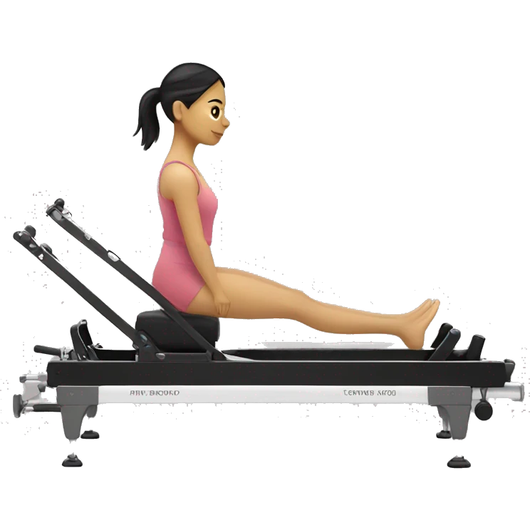 Filipina on pilates reformer  emoji