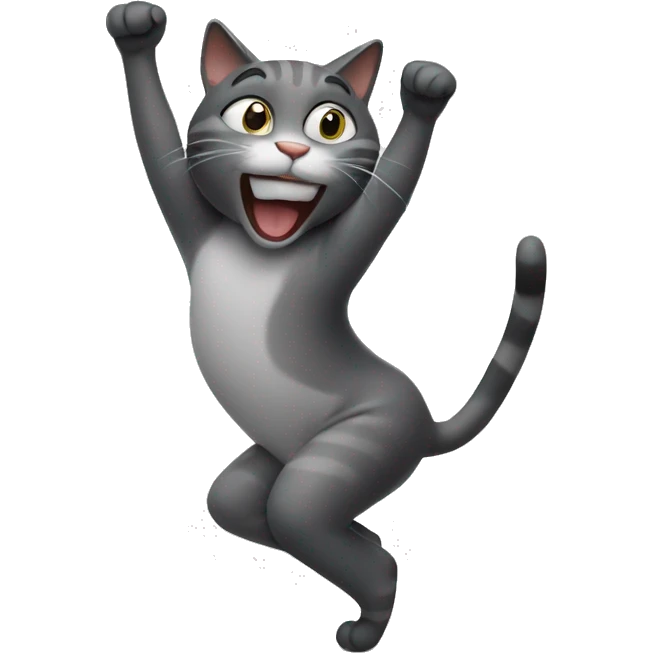 cat dancing with his butt emoji