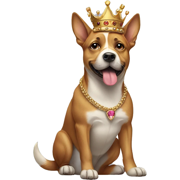 Dog with a crown emoji