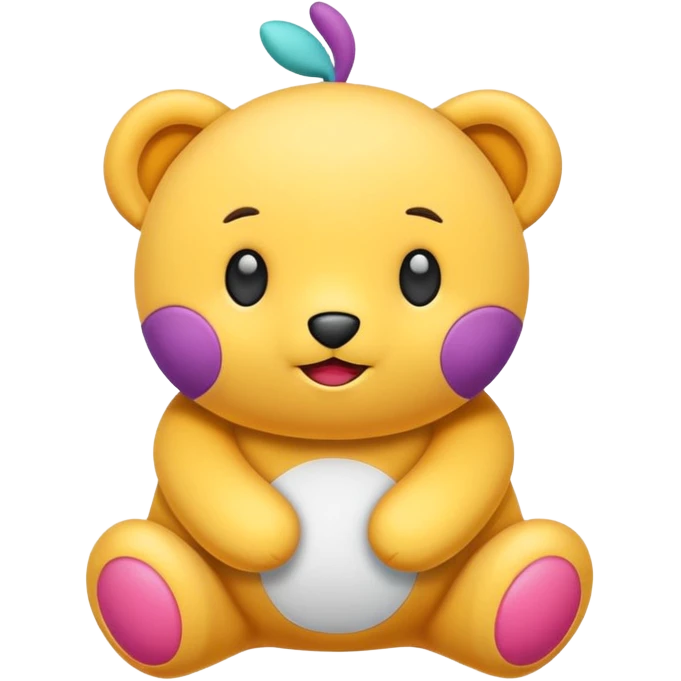 happy plushy emoji