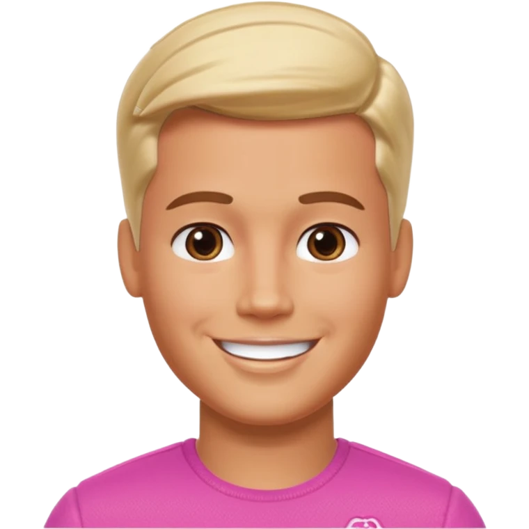 Barbie Ken face emoji