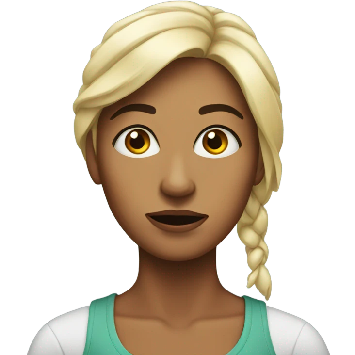 Woman giving the side eye  emoji