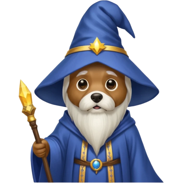 Dog wizard emoji