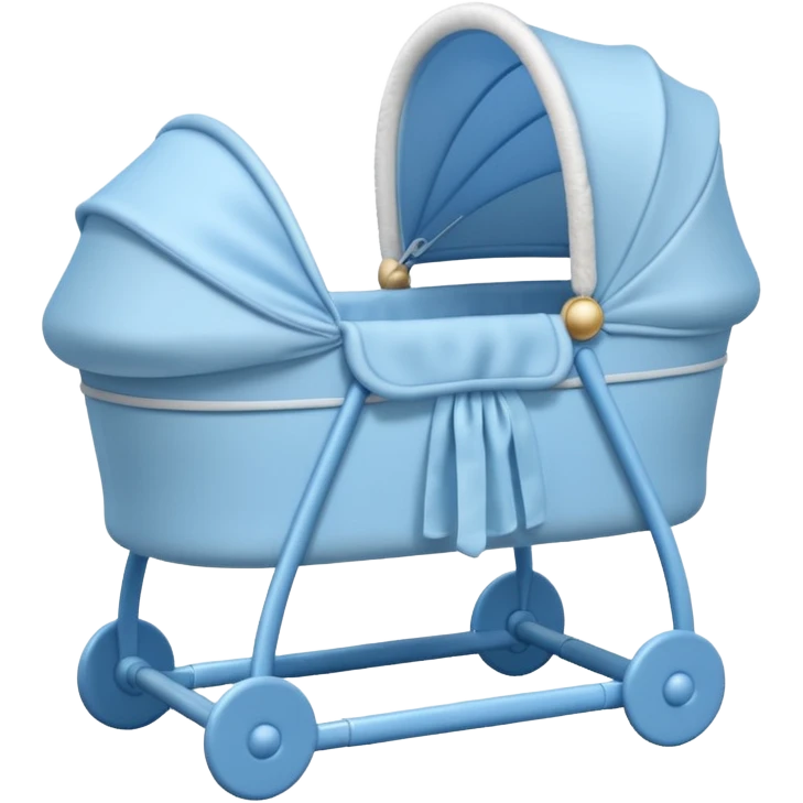 blue baby bassinet emoji