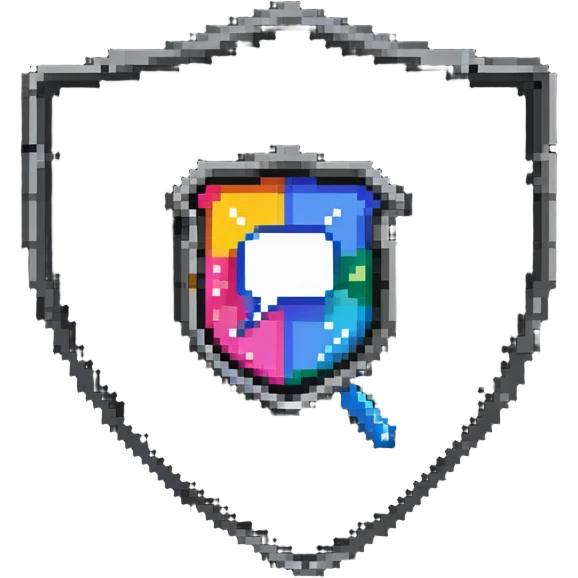 customer service shield with chat bubble and help desk tools emoji